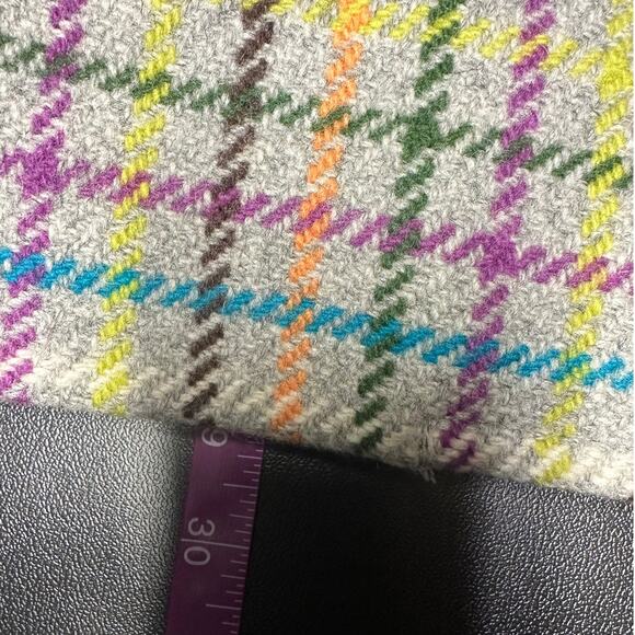 Coach 1941 Colorful Checked Wool Tattersall Pea Coat Size M - Picture 9 of 9